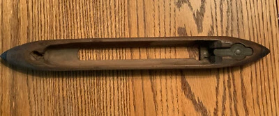 Antique Primitive Sherwood Weaving Loom Boat Shuttle dated 1896 - Image 1 of 2