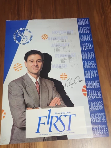 ✅️ Kentucky Basketball Poster 94-95 First Bank 24"×18" Cover