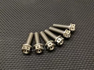 Husqvarna 701 Supermoto Titanium drilled front brake disc bolts 16-21 Ti drilled - Picture 1 of 3