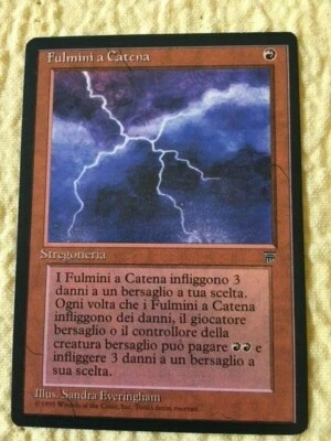 Chain Lightning Unplayed / NM MTG Italian Legends Red Sorcery NICE!  - Image 1 of 2