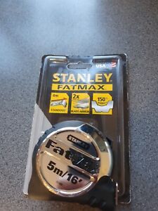 Stanley STA033887 FatMax Tape Measure Rule 5M Metric Only Measuring 0-33-887