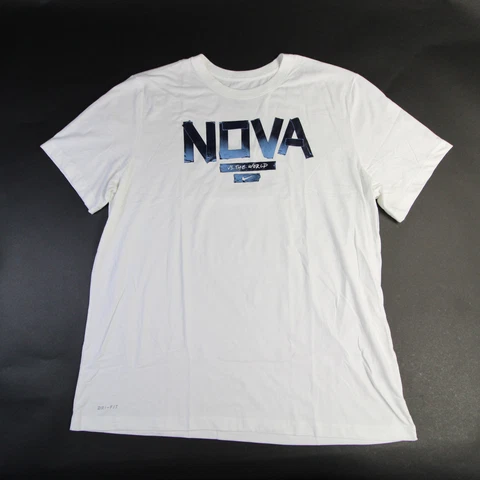 Villanova Wildcats Nike Dri-Fit Short Sleeve Shirt Men's White New Cover