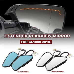 For Honda Gold Wing GL1800 Extended Convex Side Mirror w/ Sequential Turn Signal - Picture 1 of 20