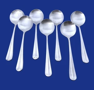 Towle LIBERTY BELL Stainless Supreme Japan - Set of 7 Gumbo Spoons 6 7/8" - Picture 1 of 1