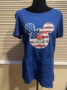 Disney Mickey Icon, American Flag, Teacher Apple And Book Tshirt - Picture 1 of 5