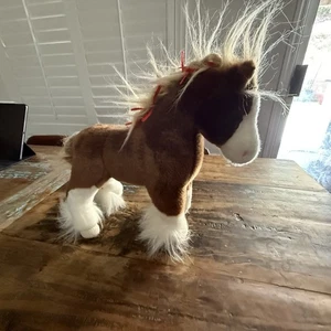 Douglas cuddle toys horse pony Red Ribbons Designer Plush Stuffed Animal - Picture 1 of 4