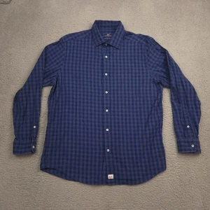 Vineyard Vines Classic Fit Cooper Hemd Herren Gr. L blau kariert Baumwolle Kaschmir - Bild 1 von 12