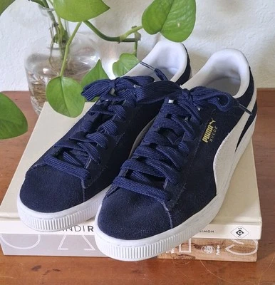 Zapatillas PUMA Gamuza Clásicas XXI Azul/Blanco 380560-03 Juniors 7C/39 Foto 1 de 4