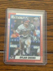 Dylan Crews 2025 Topps 1990 Chrome Silver Pack Rookie Rc #44 Nationals - Picture 1 of 2
