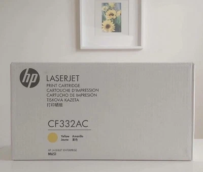 Cartucho de tóner original LaserJet HP 654A amarillo original, ~15.000 páginas, CF332AC Foto 1 de 4