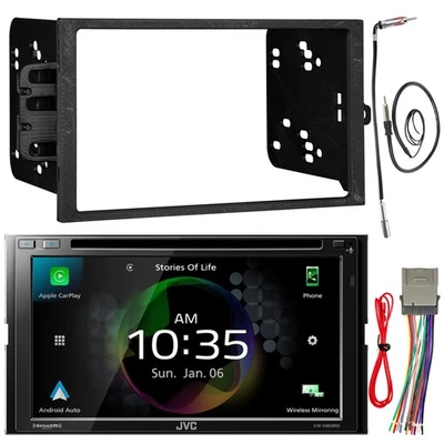 Receptor doble DIN JVC KW-V960BW, arnés de cableado, adaptador de antena, kit de instalación Foto 1 de 4