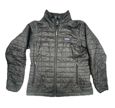 Patagonia Roamer Black Puffer Zip Up Jacket Women’s Size Large - Image 1 of 4