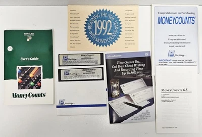 Vintage Parsons Technology 1990 Money Counts 6.0 for IBM Tandy PC - Image 1 of 4