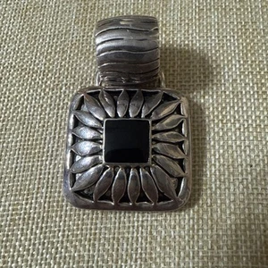Vintage Boyds Silber Anhänger mit Onyx Stein - Bild 1 von 2