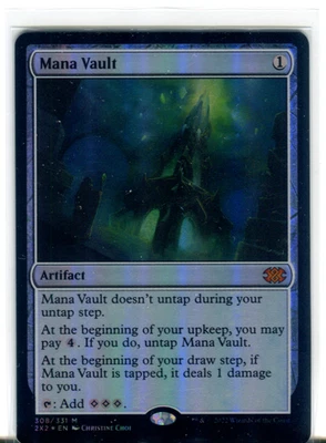 MTG Mana Vault (Foil) [M 308] LP/NM - Double Masters! - Image 1 of 2