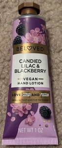 Loción de manos vegana Beloved Candied Lilac & Blackberry 1 oz Love Beauty & Planet nueva - Imagen 1 de 11