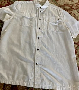 Field X stream Large NWOT White/pockets Short Sleeve - Picture 1 of 5