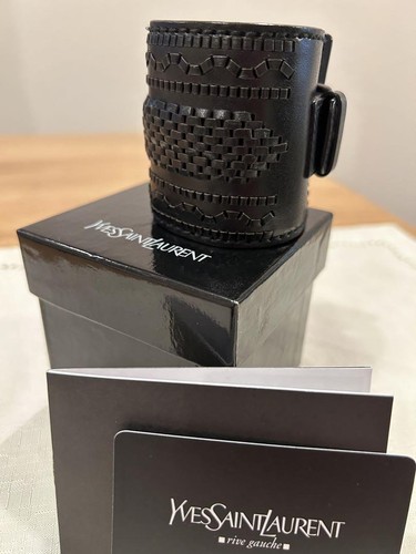 SAINT LAURENT (YSL) Bracciale in pelle YSL Yves Saint Laurent Rive Gauche