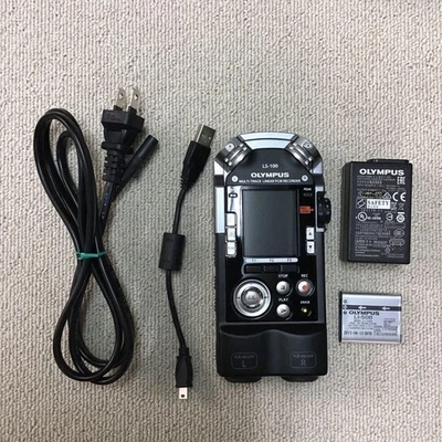 Olympus LS-100 multi-Track linear PCM Voice Recorder Black USB MP3 PCM Monaural - Image 1 of 4