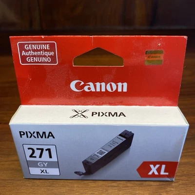 Canon Pixma CLI-271XL GY Gray Ink Cartridge High Capacity Genuine OEM Sealed - Изображение 1 из 4