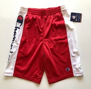Champion Boys Pantalones Cortos Rojo Logo Gimnasio Pantalones Cortos Atléticos Niños M Nuevos con Etiquetas - Imagen 1 de 4