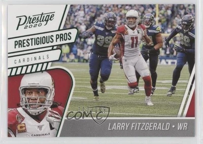 2020 Panini Prestige Prestigious Pros Xtra Points Green /199 Larry Fitzgerald - Image 1 of 2