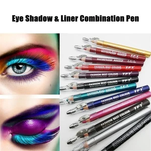 Pencil with Sharpener Matte Waterproof Highlighter Pigment Eye Shadow&Liner Pen - Picture 1 of 18