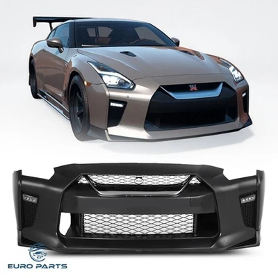 Para 2009-2022 Nissan GTR Kit de actualización de parachoques delantero Ensamblaje de cubierta de conversión Foto 1 de 4