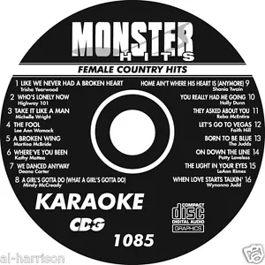 KARAOKE MONSTER HITS CD+G FEMALE COUNTRY HITS #1085 - Picture 1 of 2