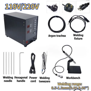 Spot Welder Automatic 220V/110V Pulse Argon F/ Jewelry Dentistry Welding Machine - Picture 1 of 16