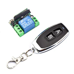 DC12V 10A 1/2CH Interruptor Relé Receptor Transmisor + Control Remoto Inalámbrico 433mhz - Imagen 1 de 35