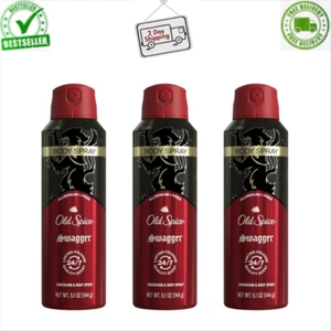 Old Spice Aluminum Free Body Spray for Men, Swagger, 5.1 Oz, 3 Pack, Fresh Scent - Picture 1 of 12