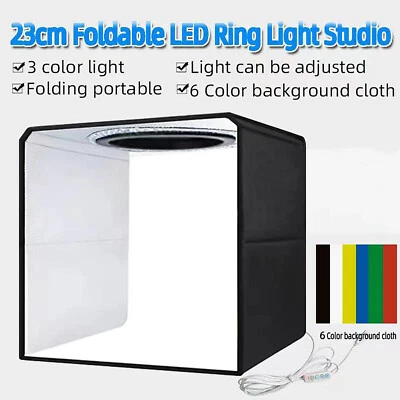 Foldable Mini Photography Studio Light box 30cm Photo Backgrand Lightbox 6 Color - Image 1 of 4