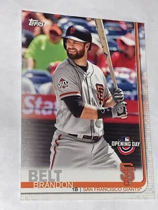 Cinturón Brandon 2019 Topps Opening Day azul paralelo #169 Giants - Imagen 1 de 2