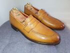Loake 'Camden' Penny Loafer Tan Brown Grain Leather  9F Immaculate 