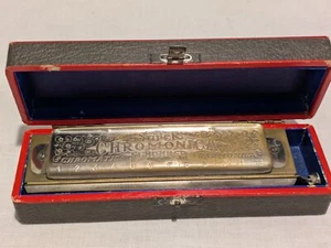 Vintage : The Super Chromonica : Chromatic Harmonica/case. M. Hohner . Key of C. - Picture 1 of 13