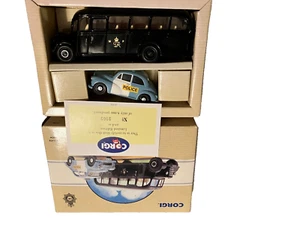 Corgi #CC97698 BEDFORD OB Coach & Morris Minor METROPOLITAN POLICE  2 in box - Picture 1 of 3
