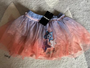 Desigual Skirt Tutu With Sequin Star Blue and Pink Big Girls 9/10 - Picture 1 of 5