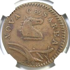 1786 M 23-R R-2 NGC VF 20 Curved Beam New Jersey Colonial Copper Coin