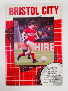 1988/89 BRISTOL CITY V READING 03-12-1988 DIVISION 3 - Picture 1 of 1