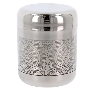 Bote de acero inoxidable latas de almacenamiento de cocina frascos té café azúcar indio Dabba - Imagen 1 de 19