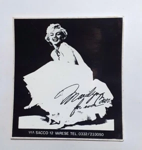 Old sticker vintage MARILYN MONROE ADVERTISING ITALIAN BAR (inch 3,90 x 4,30) - Picture 1 of 2
