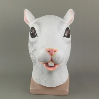 Cosplay Cute Rabbit Bunny Head Mask Halloween Animal Masquerade Fancy Dress Mask - Image 1 of 4