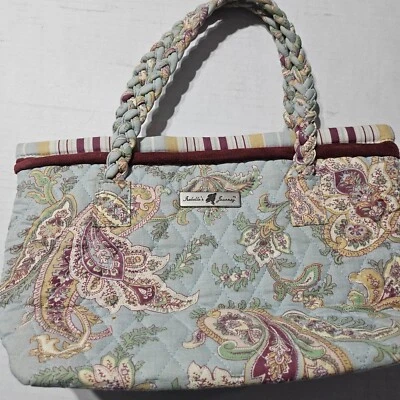 Bolsa de ombro Isabellas Journey acolchoada estampa paisley alça trançada feminina - Imagem 1 de 4