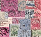 Bermuda POSTMARKS on stamp or piece 60 items - sold singly