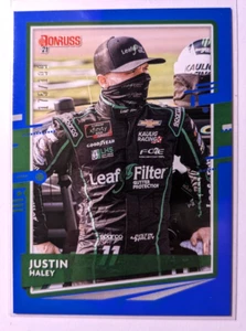 2021 DONRUSS RACING BLUE JUSTIN HALEY 175/199 - Picture 1 of 2