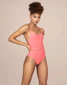 Neu mit Etikett Agent Provocateur Laurella rosa Badeanzug AP4 Large - Bild 1 von 10