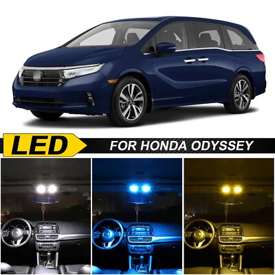 Canbus White LED Lights Interior Package Kit for Honda Odyssey 2011-2022 + Tool - Imagen 1 de 4