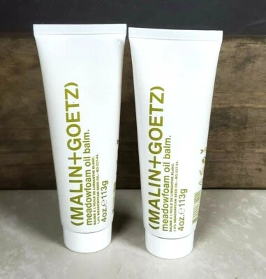 2X ~ Malin + Goetz ~ MEADOWFOAM ~ oil balm for face, body, hair lips - Image 1 of 2