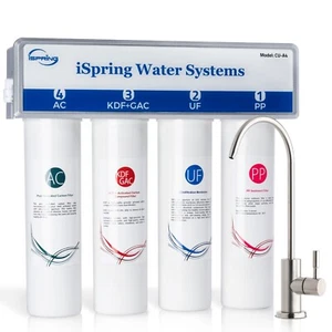 4 Stage Whole House Ultra filtration 0.01 Micron UF Drinking Water Filter System - Picture 1 of 9